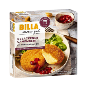 Gebackene Camembert mit Wildpreiselbeer-Dip