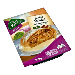 Chef Menü Apfelstrudel Mit Vanillesauce
