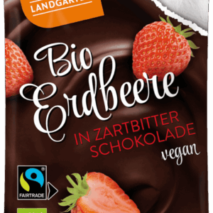 BIO ERDBEERE IN VOLLMILCH-SCHOKOLADE
